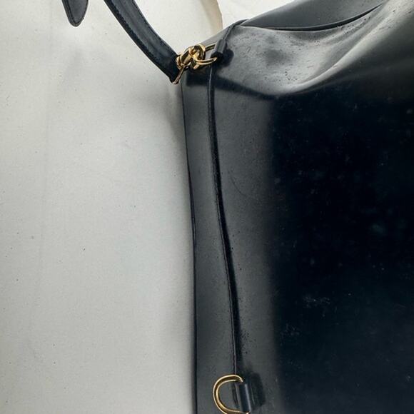 Gucci RARE deep blue sling back w/Tom Ford lines and Bamboo pulls so beautiful - Picture 6 of 16
